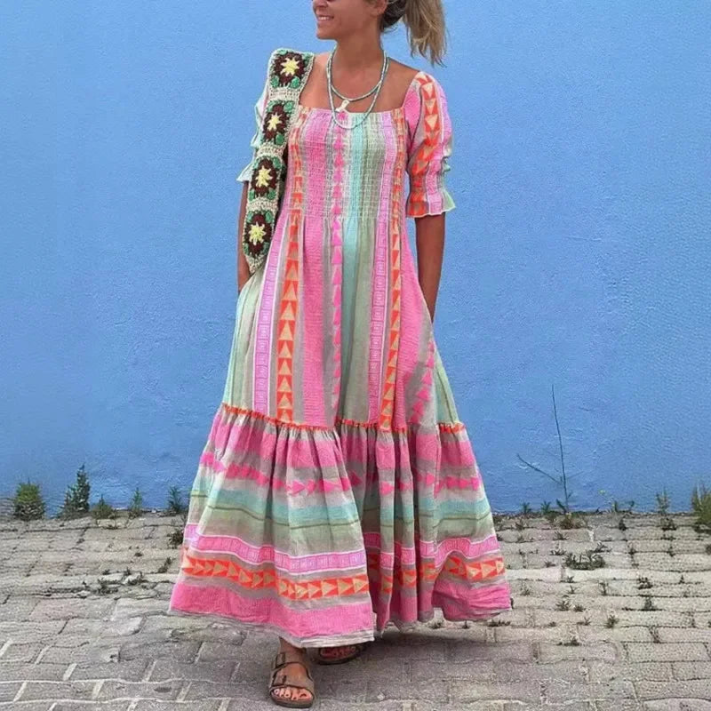 Kelly - Vibrant Boho Dress