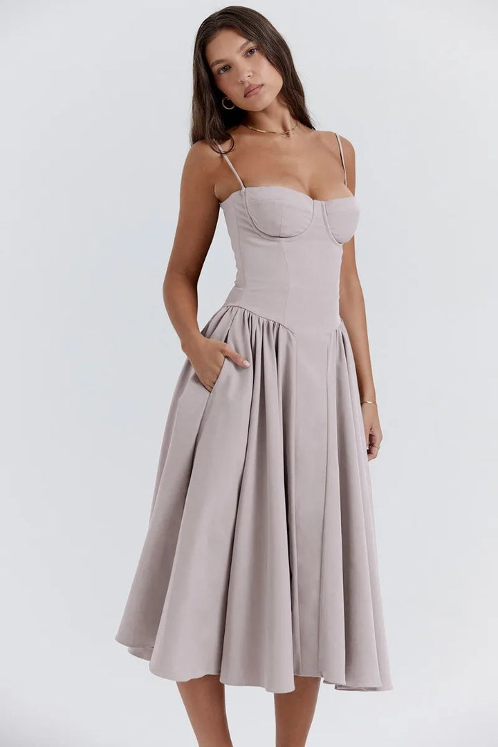 Avanie - Chic Corset Flare Dress