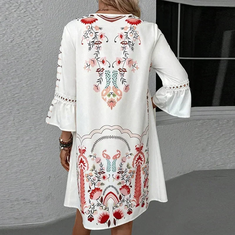 Crizza - Artistic Boho Print Dress