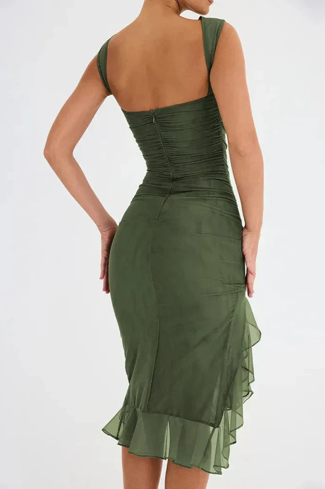 Elena - Ruffle Hem Dress