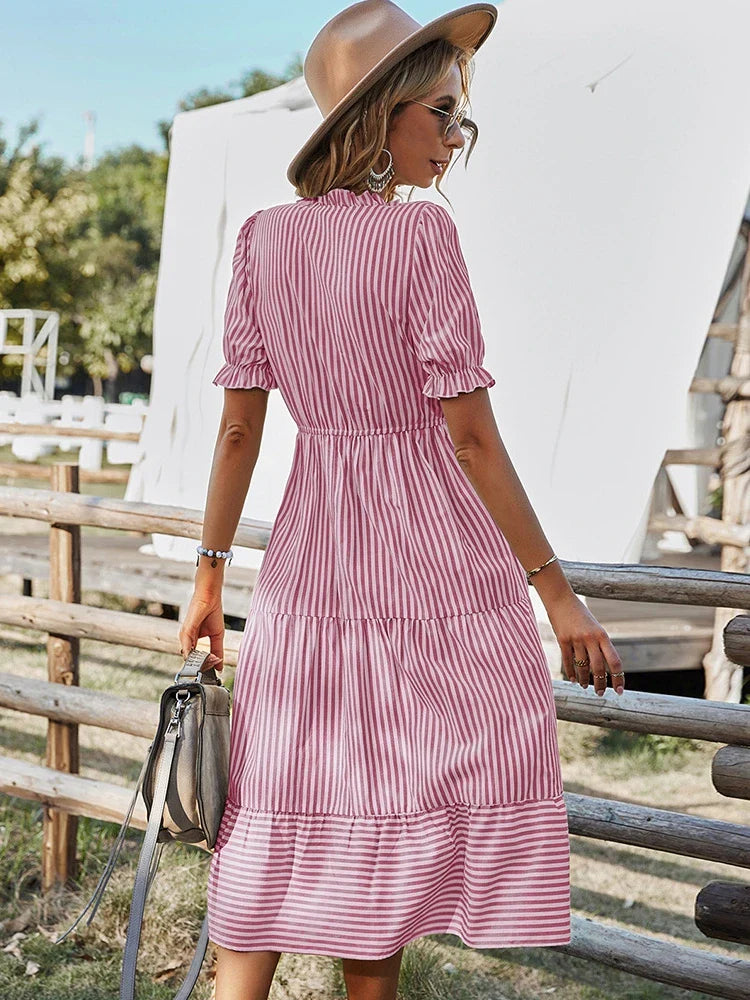 Vianney - Classic Striped Dress