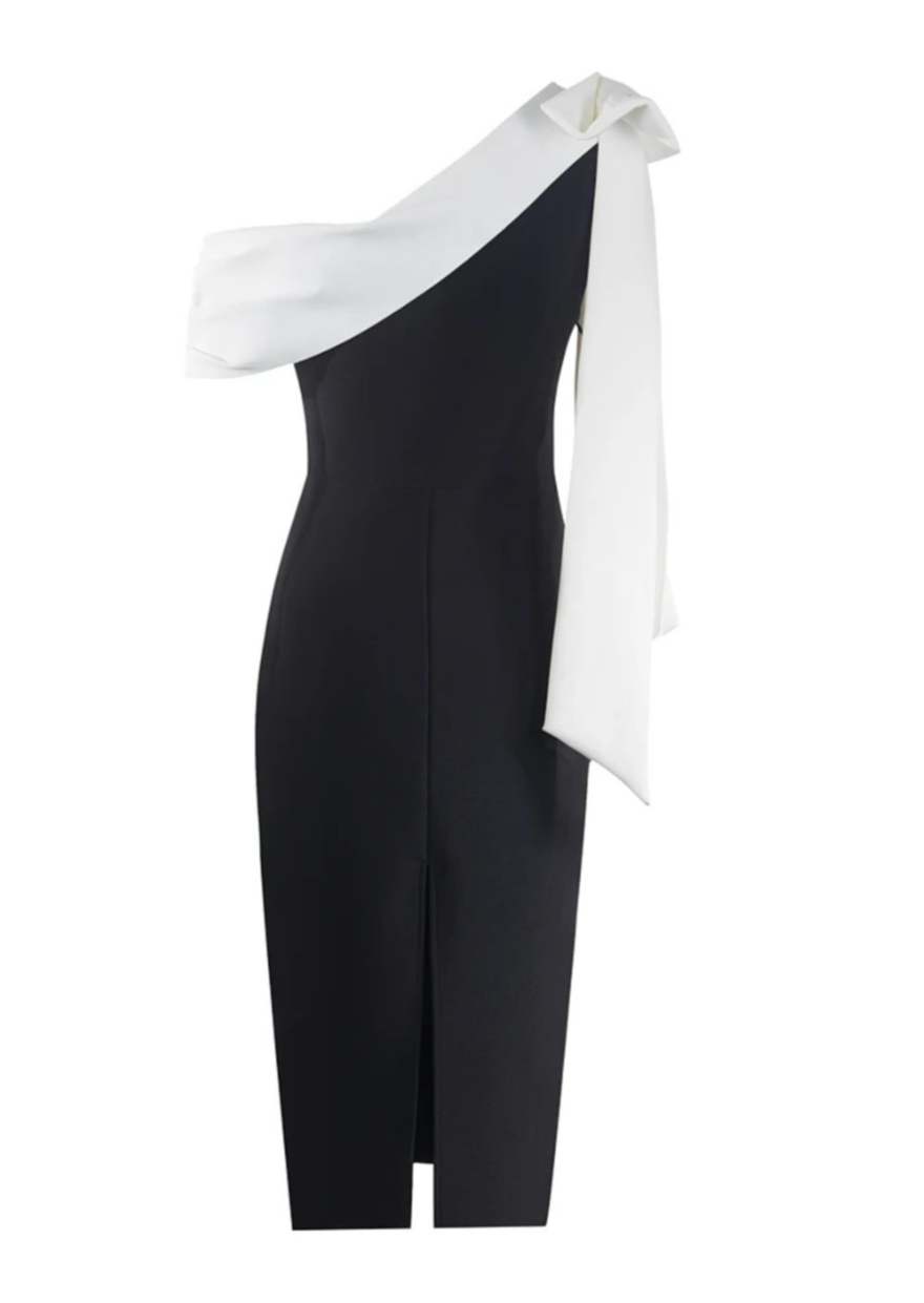 Kaelina - White Draped Detail Dress