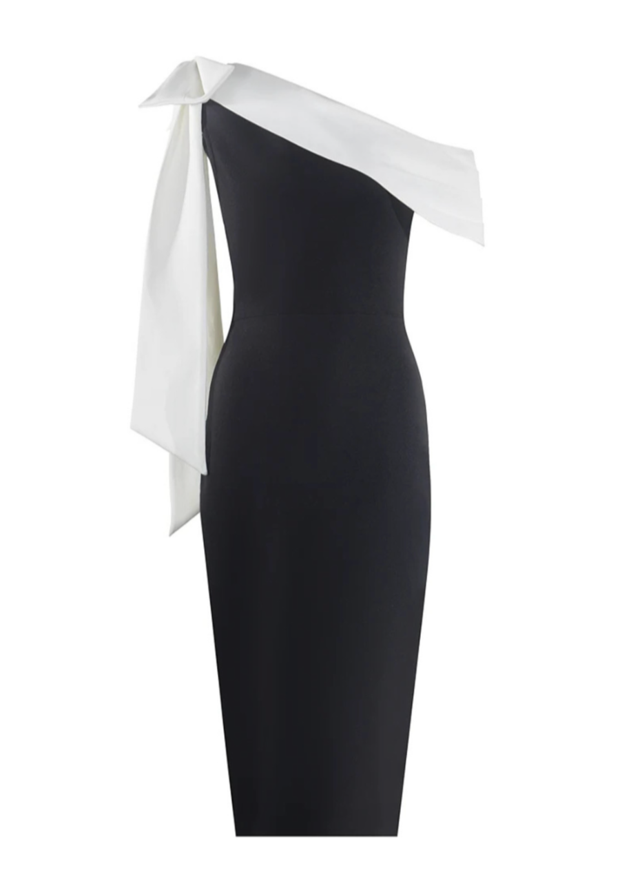Kaelina - White Draped Detail Dress