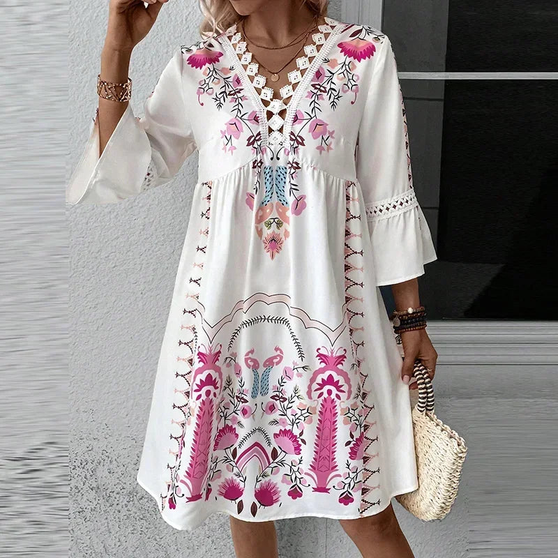 Crizza - Artistic Boho Print Dress