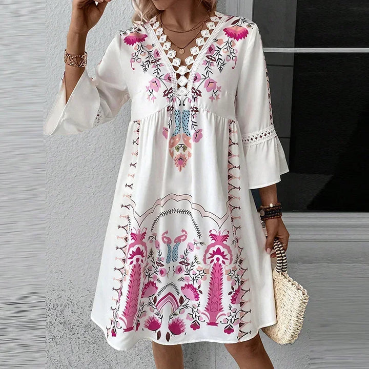 Crizza - Artistic Boho Print Dress
