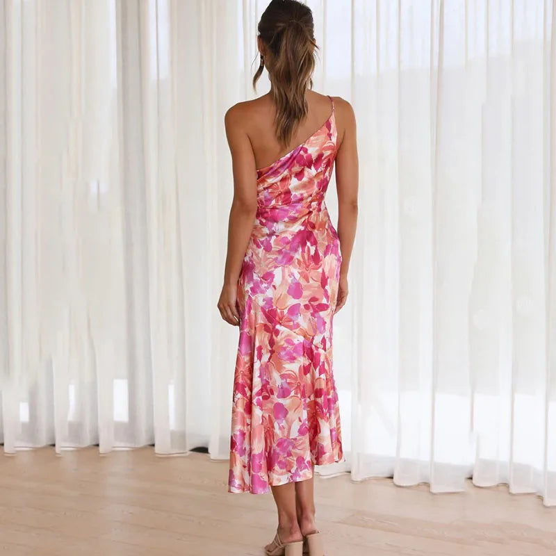 Denise - Asymmetrical Bloom Dress