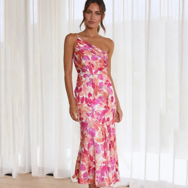 Denise - Asymmetrical Bloom Dress