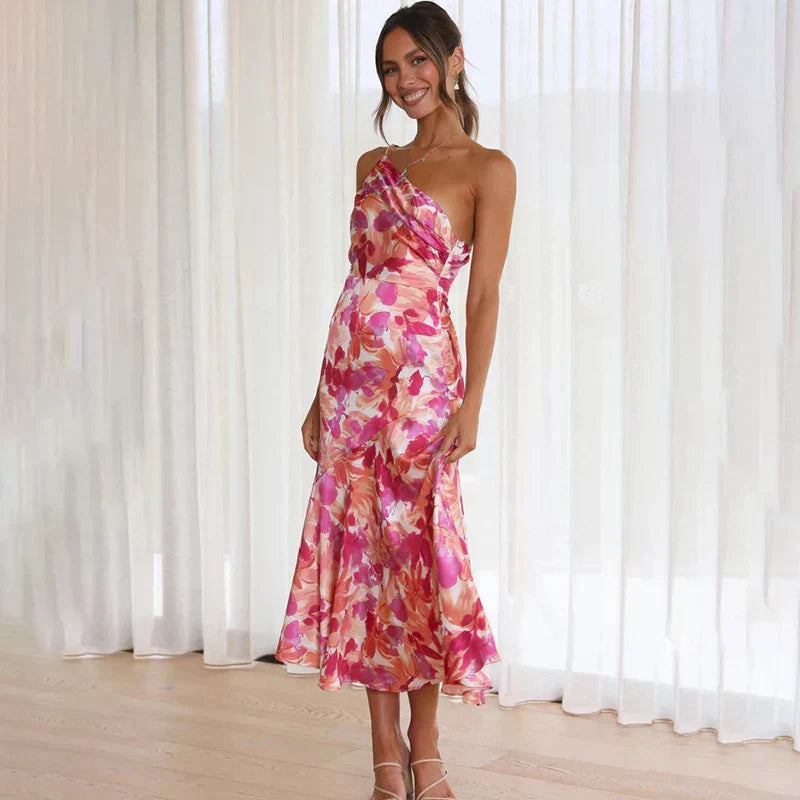Denise - Asymmetrical Bloom Dress