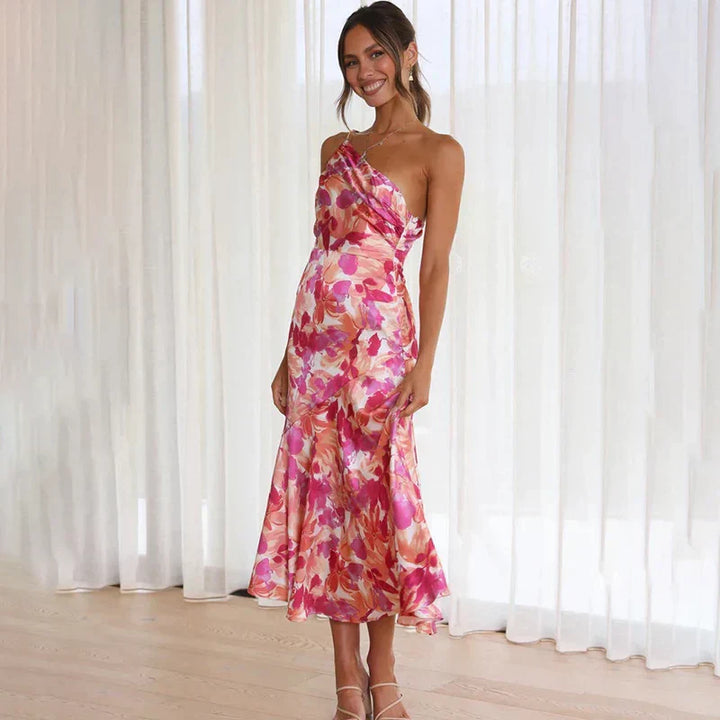 Denise - Asymmetrical Bloom Dress