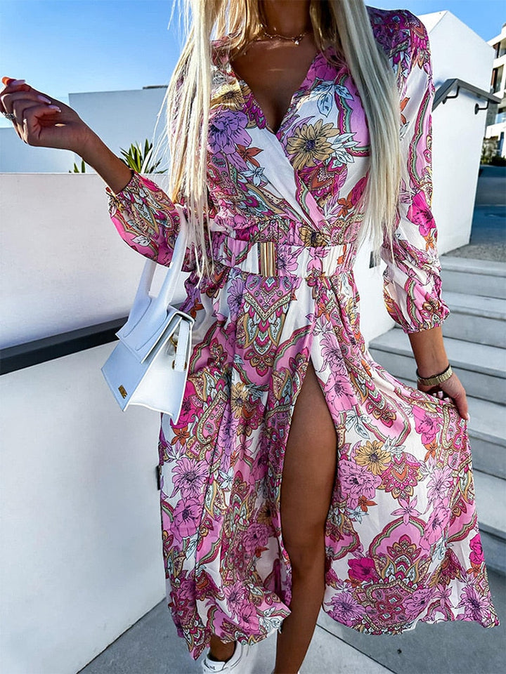 Kyra - Long Sleeve Floral Dress