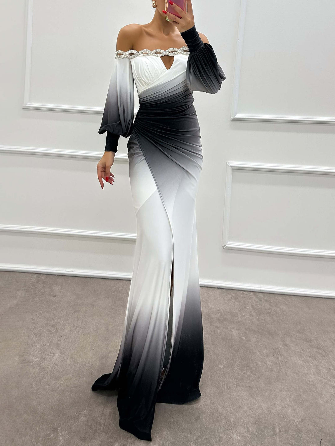 Natalie - Elegant Gradient Dress