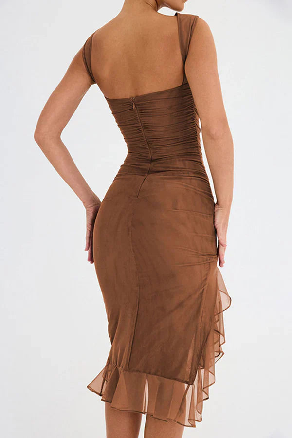 Elena - Ruffle Hem Dress