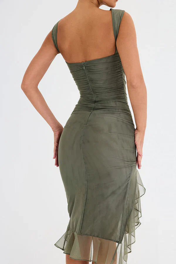 Elena - Ruffle Hem Dress