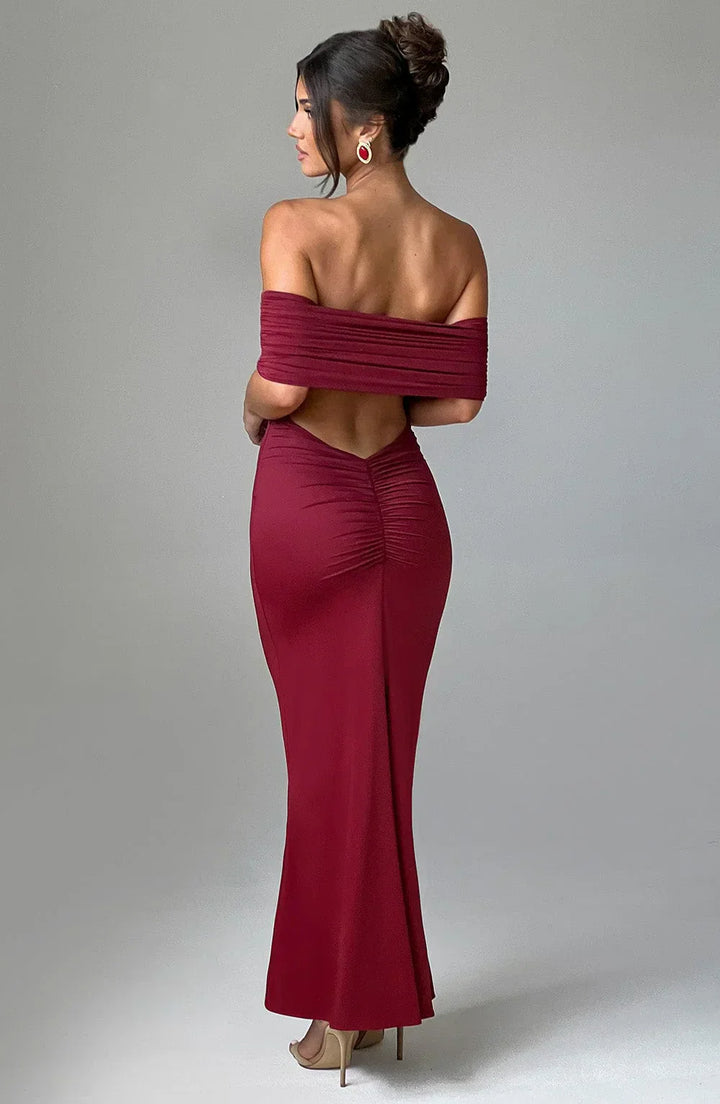 Jolene - Off-Shoulder Silhouette Dress