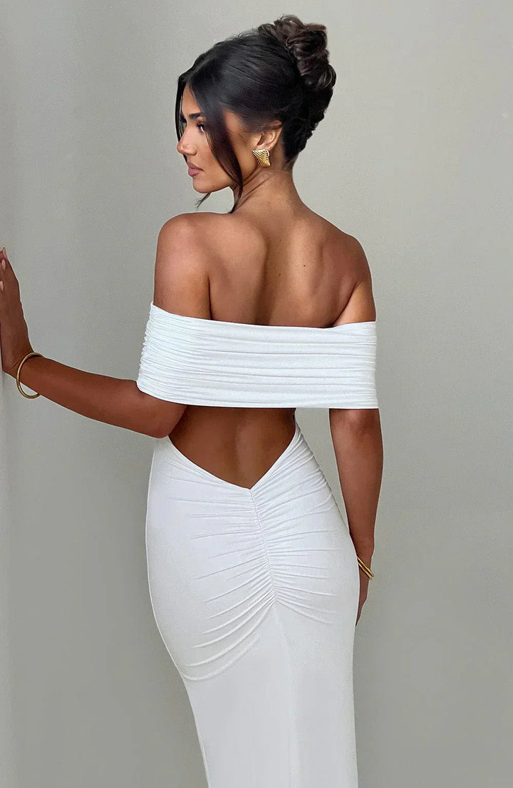 Jolene - Off-Shoulder Silhouette Dress