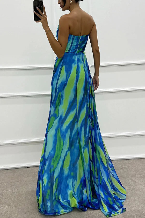 Alicia - Vibrant Slit Dress