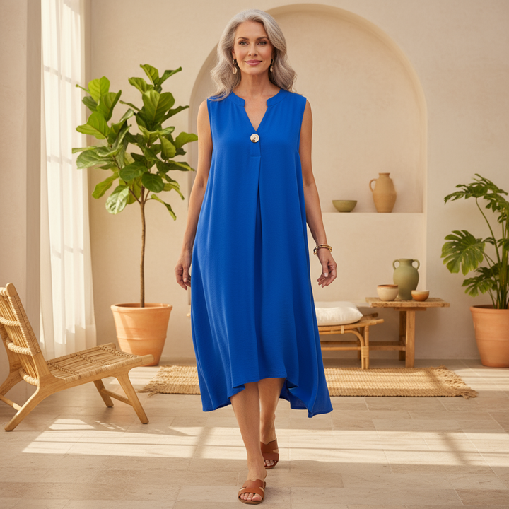 Elsie - Sleeveless V-neck Dress