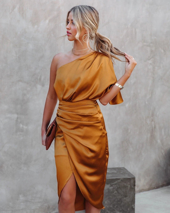 Novera - Elegant One-Shoulder Dress