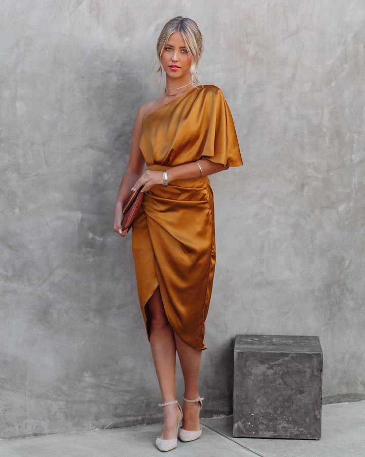 Novera - Elegant One-Shoulder Dress