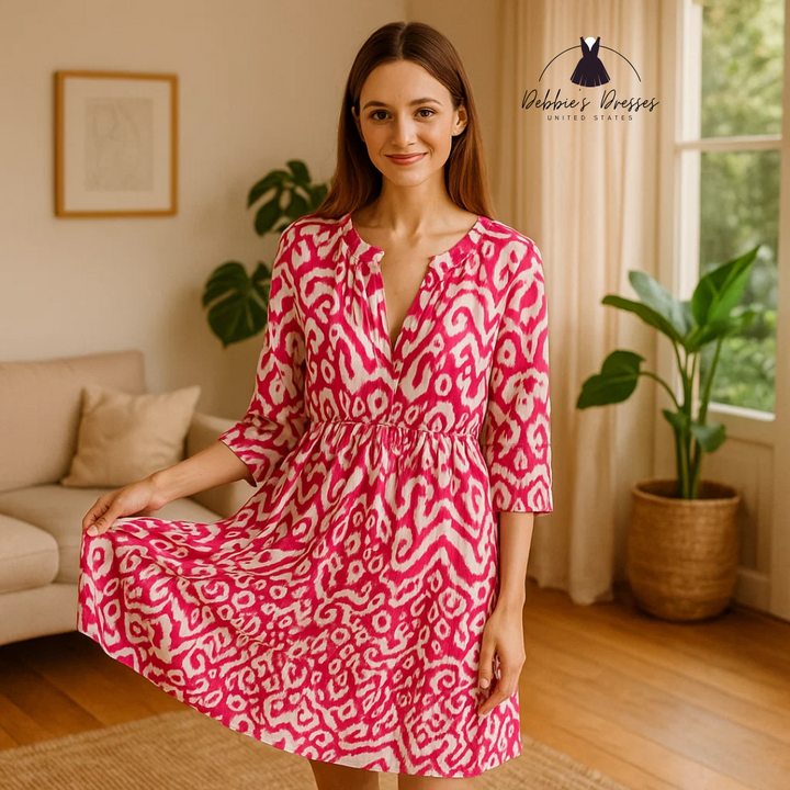 Keira - Abstract Boho Dress