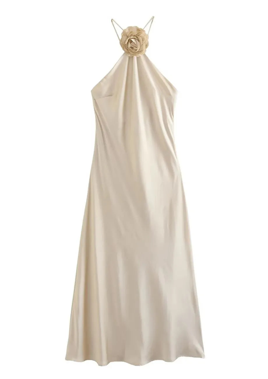 Celestia – Petal Neck Dress