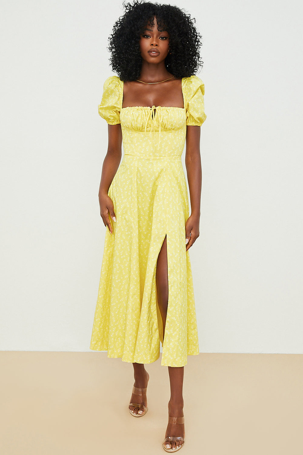 Taria - Bloom Puff Sleeve Dress