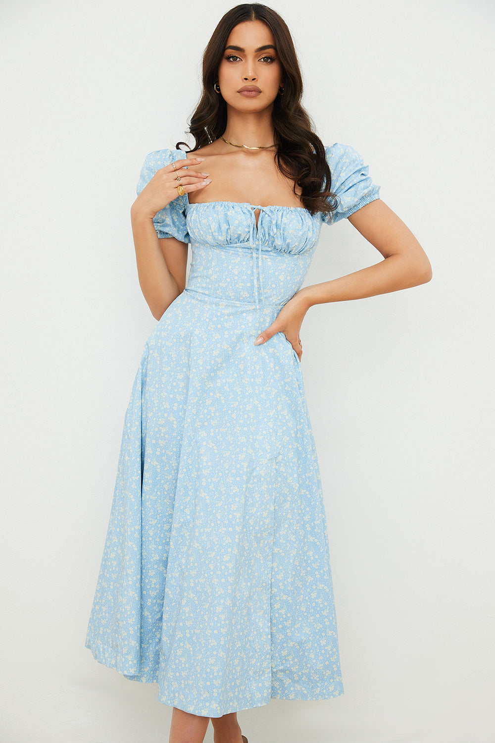Taria - Bloom Puff Sleeve Dress