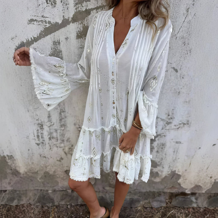 Gayle - Boho Gilded Dress