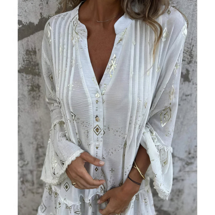 Gayle - Boho Gilded Dress