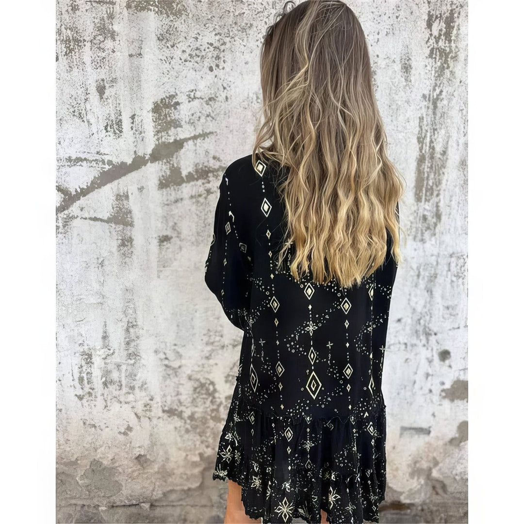 Gayle - Boho Gilded Dress