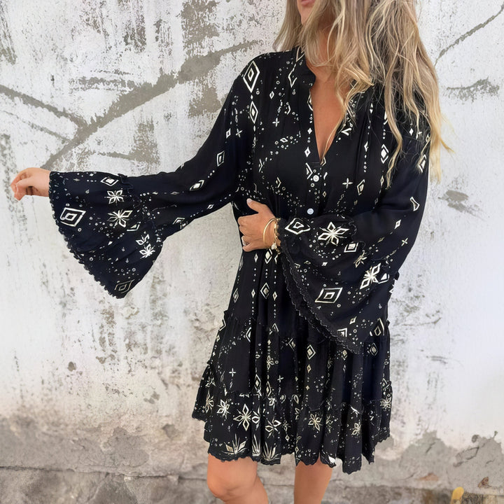 Gayle - Boho Gilded Dress